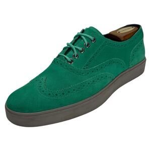Cole Haan Green Suede Wingtip Oxford Shoes Men’s 9M Lace Up Casual